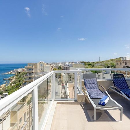 圣保罗湾城Lux Sea Front Penthouse With Breathtaking Views In St Pauls By 360 Estates公寓 外观 照片