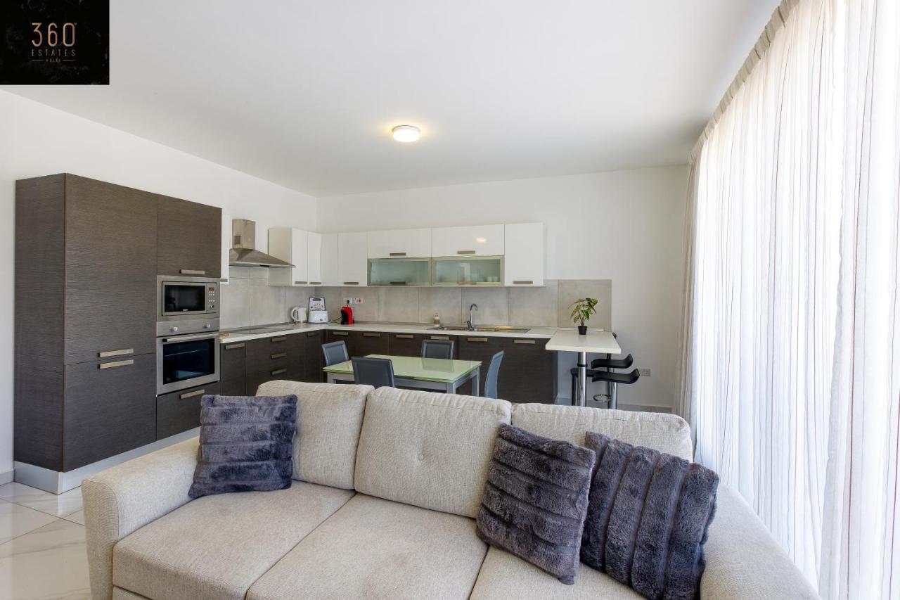 圣保罗湾城Lux Sea Front Penthouse With Breathtaking Views In St Pauls By 360 Estates公寓 外观 照片